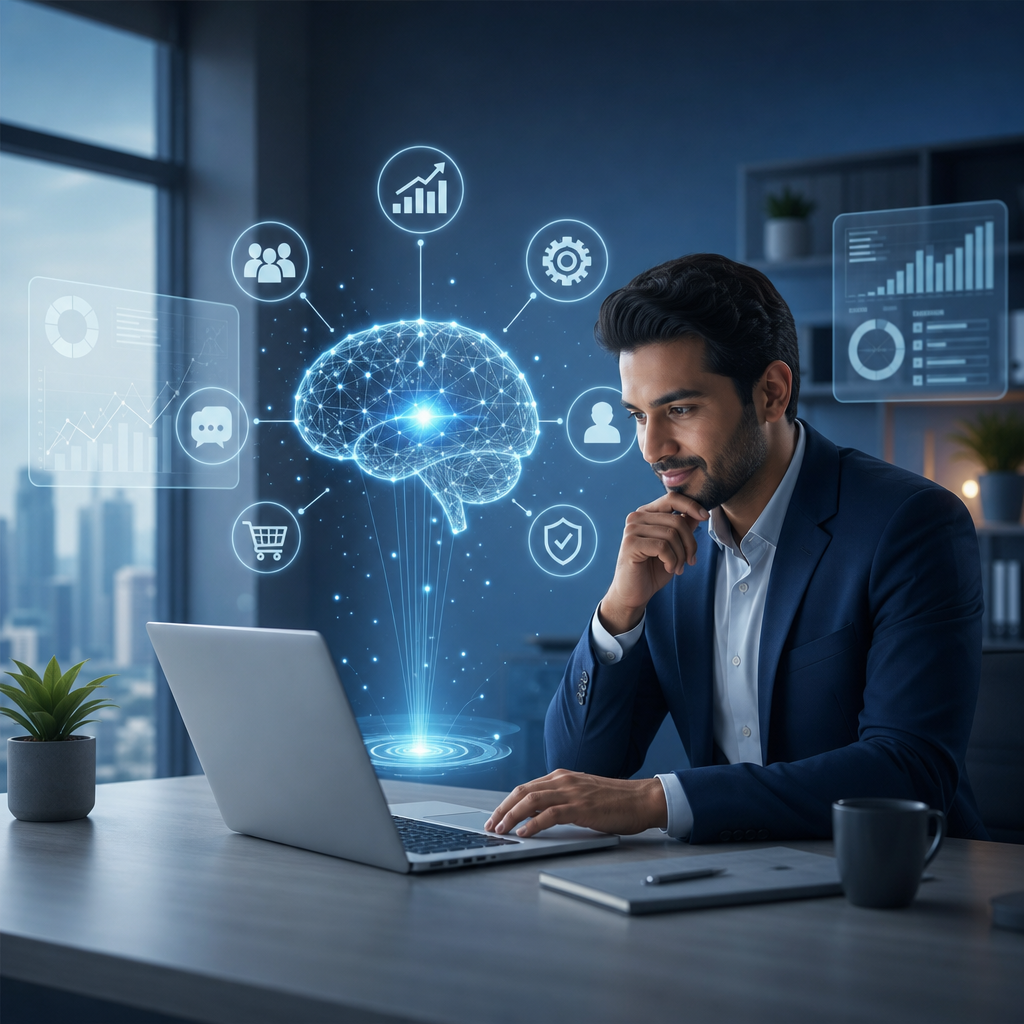 Supporting illustration for AI-First Services SMB: Unlocking Growth with SmartRabbitz Innovations section 1