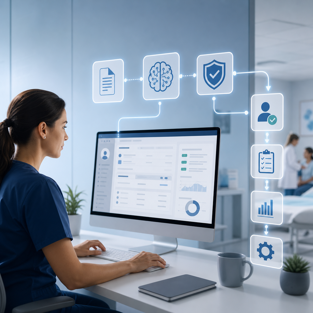 Supporting illustration for How clinics can adopt healthcare AI workflow automation safely section 2